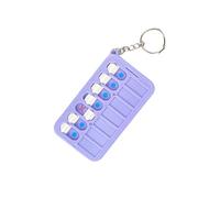 Porte-clés portable pour tableau des tâches quotidiennes - Chaîne de voiture - Tableau de planification quotidienne - Porte-clés pour liste de contrôle - Tableau de rappel pour les personnes âgées