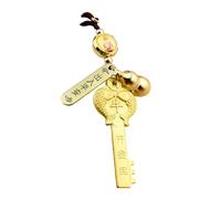 Porte-clés Portables En Laiton Robuste Avec Des Zodiacs Complexes Accessoires De Mode Pour Les Individus À La Mode