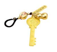 Porte-clés Portables En Laiton Robuste Avec Des Zodiacs Complexes Accessoires De Mode Pour Les Individus À La Mode