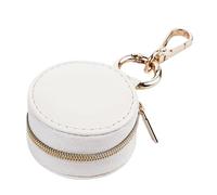Porte-clés porte-bague - Mini pilulier, pochette de rangement à fermeture éclair, support de bague de voyage, pochette de rangement avec boîte à fermeture éclair pour sac à dos, femmes, filles, sport