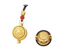 Porte-clés porte-bonheur avec motif bassin au trésor pour la prospérité et la richesse en alliage robuste pendentif au trésor miniature