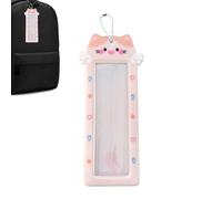 Porte-clés Porte-cartes Photo, Support D'album De Dessin Animé À 4 Compartiments Avec Pochettes De Protection Pour Photos, Étui De Rangement Pour Mini-cartes Et Photos Pour Sac À Main, Sac À Dos, Port