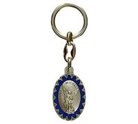 Porte clés - Porte Clefs Saint Michel Emaillé bleu