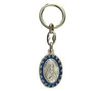 Porte clés - Porte Clefs Sainte Therese - Emaillé bleu