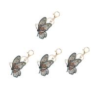 Porte-clés Porte-clés Enfants Porte-monnaie Strass Porte-clés Porte-monnaie pour filles Porte-monnaie métallique, 2 x 4 pièces, 8.5X6CMx4pcs
