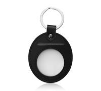 Porte-Clés Porte-Monnaie, Cuir Artificiel Porte-Monnaie AA Anti-Rayures Affichage des Deux Côtés Porte-Clés Quart pour Jetons Sobriété Porte-Bonheur Commémoratif Défi Pièces Monnaie (Noir)