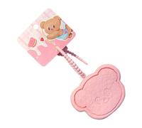 Porte-clés portefeuille en forme d'ours - Portefeuille en silicone en forme d'animal de dessin animé, petit sac à changer, porte-clés accessoires décoratifs pour amis et famille, rose, Refer to