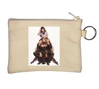 Porte-Clés Pose Elfe Guerrier et Ecolière Beige