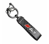 Porte-clés pour Audi A1 A2 A3 A4 A5 A6 A7 A8, Clé de Voiture Cuir Microfibre Anti-Perte Cadeau pratique Key Voiture,A7