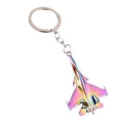 Porte-clés pour avion en - Ornement avec pendentif pour modèle de mini avion, apparence de chasse | Le pendentif en métal durable pour l'aviation complète les clés du véhicule, sacs, sacs à