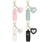 Porte-Clés pour Baume À Lèvres, 4 Pièces Charme De Sac, Sac De Transport pour Brillant À Lèvres, pour Femmes Filles Dames Passionnées De Maquillage Voyageurs Fêtes Mariages Shopping Salle De Sport