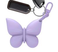 Porte-clés pour baume à lèvres - Coque souple en silicone en forme de papillon pour rouge à lèvres - Organisateur de cosmétiques fantaisie | Accessoire de maquillage léger pour femme, mère, grand-mère