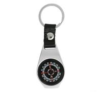 Porte-clés pour boussole, outil de navigation portable en alliage de zinc, étanche, détecteur de direction pour randonnée, camping, alpinisme, aventure en plein air