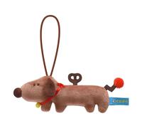 Porte-clés pour chien en peluche, ornements pour arbres de Noël - Jouet à suspendre en peluche - Porte-clés mignon en peluche, porte-clés en peluche, jouet coloré pour chiens, décorations de Noël P