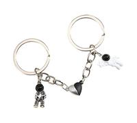 Porte-clés pour couple assorti, porte-clés durable pour la Saint-Valentin, porte-clés pour couple astronaute facile à utiliser, porte-clés cadeau pour couple facile à transporter pour petite amie,