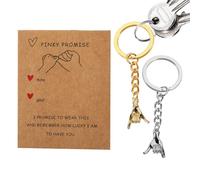 Porte-clés Pour Couples - Porte-clés À Breloques Romantiques En Métal Main Dans La Main, Ṕorte-çlés Assortis Pour Couples Et Partenaires | Parfait Ṕour Les Voyages, Les Déplacements Domicile-travail,