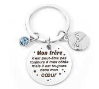 Porte-Clés Pour Frère - Cadeau Original Pour La Fête Des Pères, Anniversaire et Noël - Homme
