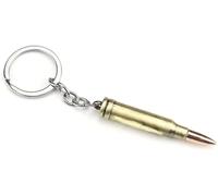 Porte-clés pour homme - Porte-clés en forme de balle - Jedi - Survie - Pubg - Modèle de balle - Alliage - Inspiré du jeu vidéo PUBG - Calibre moyen
