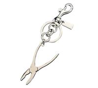 Porte-clés pour hommes, porte-clés pour voiture et sac, outil de combinaison pour l’extérieur, mini-accessoire de poche portable avec fermoir, marteau, clé, pinces et pelle.