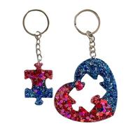 Porte-clés pour paire de pièces de puzzle | Ensemble de porte-clés Vous êtes ma pièce manquante,Porte-clés pour , femme, petit ami, petite amie, cadeau d'anniversaire d'anniversaire de, Amour, 1