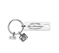 Porte-clés pour Pendaison de Crémaillère 2023, New Home Adventure Memories, Medium