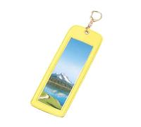 Porte-clés pour photo | Breloque rectangulaire portable en cuir synthétique transparent, pour la grossesse, la naissance, la voiture, Noël, les grands-parents, la croissance, la maison, les vacances