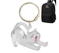 Porte-clés pour poils de chien - Bouteille transparente pour collecteur de poils de chat, mini fiole transparente avec bouchon à vis sécurisé, verre acrylique robuste, breloque souvenir pour animal