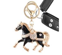 Porte-clés pour sac à dos - Breloque cheval en strass brillants, pendentif de décoration de sac, accessoire de portefeuille étincelant | Multifonctionnel pour adultes, voyage, école, bureau