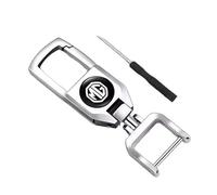 Porte-clés pour voiture, accessoire haut de gamme anti-perte pour homme, composants en acier inoxydable, rotation à 360 degrés. Pour MG HS, IM5, IM6, Marvel R, MGS5 EV, Mulan.