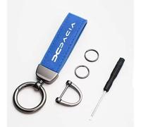 Porte-clés pour voiture, fabriqué avec un procédé de galvanoplastie multicouche pour une durabilité et une rétention des couleurs à long terme. Pour Dacia Lodgy, Logan, Sandero, Spring.