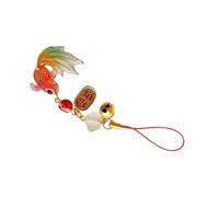 Porte-clés pratique en alliage avec breloque en forme de poisson étoilé - Couleur vive - Portable - Accessoire cadeau fait main pour femme