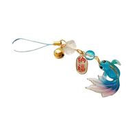Porte-clés pratique en alliage avec breloque en forme de poisson étoilé - Couleur vive - Portable - Accessoire cadeau fait main pour femme