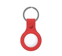 Porte-clés Protecteur Cool Compatible avec AirTag Silicone Rouge