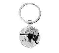 Porte-clés punk Nana Manga Osaki en verre avec pendentif en forme de personnage Ai Yazawa, blanc, L