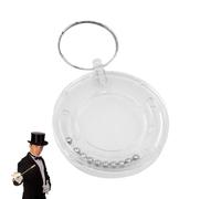 Porte-clés Puzzle D'évasion De Pièces De Monnaie, Tour De Pièce Magique Qui Disparaît Pour Les Débutants, Jouet Mystère Et Porte-clés D'évasion De Pièces De Monnaie Portables, Accessoires Magiques Fac