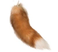 Porte-clés queue de renard, pendentif fausse queue de Therian moelleux 40 cm, décor renard pour sac à main, sac à dos et pantalon (style 5)