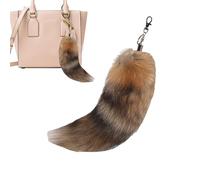 Porte-clés queue de renard, porte-clés queue de renard, porte-clés queue moelleuse, queue de renard, pendentif, costume de fête, queues de fourrure, mignon renard, queue d'animal,porte-clés,sac à main