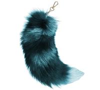 Porte-clés queue de renard, queue de Therian en fausse fourrure 40 cm, pendentifs décoratifs à grandes queues pour sac à main et sac dos (style 2)
