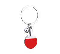 Porte-Clés Raquette De Tennis De Table - Porte-clés Métal Créatif Fait Main, Pendentif Raquetťe De Piņg-Pong Porte-Clé | Ornement De Sac Chic, Résistant À L'Usure, Porte-Clés Raquette De Piņg-Pong