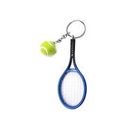 Porte-Clés Raquette de Tennis,Porte-Clés Tennis,Adorable Mini-Balle de Tennis,Accessoire de Voiture Créatif et Portes-Clé Décoratif pour Amateurs,Joueurs et Fans de Tennis