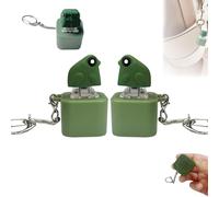 Porte-clés rechargeable en forme de grenouille, jouet anti-stress avec son et lumières colorées, cadeau sensoriel amusant et portable pour adultes (2 pièces)