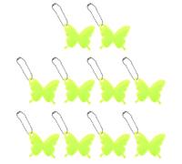 Porte-clés réfléchissant - Réflecteur de sac à dos, lot de 10 papillons réfléchissants de sécurité | Porte-clés pendentif réfléchissant, pendentif de sac d'école, haute visibilité, éthique