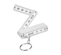 Porte-clés règle pliante flexible de 50 cm, pliable par les ingénieurs, fabriqué à partir de plastique robuste pour les besoins de mesure quotidiens, pliage miniature