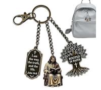 Porte-clés religieux - Petit porte-clés inspirant l'Évangile - Bavoir Jésus
