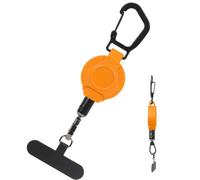 Porte-clés rétractable anti-perte, mains libres, cordon à ressort élevé | Porte-clés mousqueton pour extérieur, pêche, camping, escalade, randonnée, pique-nique, femme