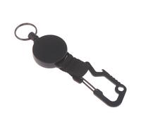 Porte-Clés Rétractable, Bobine Porte-Badge Robuste Avec Clip Mousqueton Multi-Outils, Porte-Clés Avec Cordon En Fil D'Acier Jusqu'À 25 Pouces, 1 Pièce