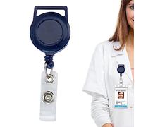 Porte-clés rétractable - Clip pour Bobine Porte-Badge d'identification - Porte-Badge avec nom élastique, Fournitures Portables pour Travailleurs, étudiants, sécurité, Enseignants