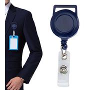 Porte-clés rétractable | Clips pour badge nominatif - Clip élastique portable pour enseignants, travailleurs, infirmières, personnel de bureau