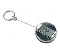 Porte-clés rétractable inox APS - x 2 - Inox NC G