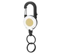 Porte-clés Rétractable - Porte-clés Extensible En ABS | Bobines De Badge Rétractables En Fil D'acier, Porte-badge Facile À Transporter Avec Cordon En Acier Pour Hommes Et Femmes, Camping En Plein Air,